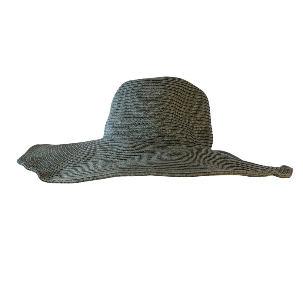 Peter Grimm Women's Wide Brim Sun Hat Olive Green Straw Floppy Beach Hat- OS